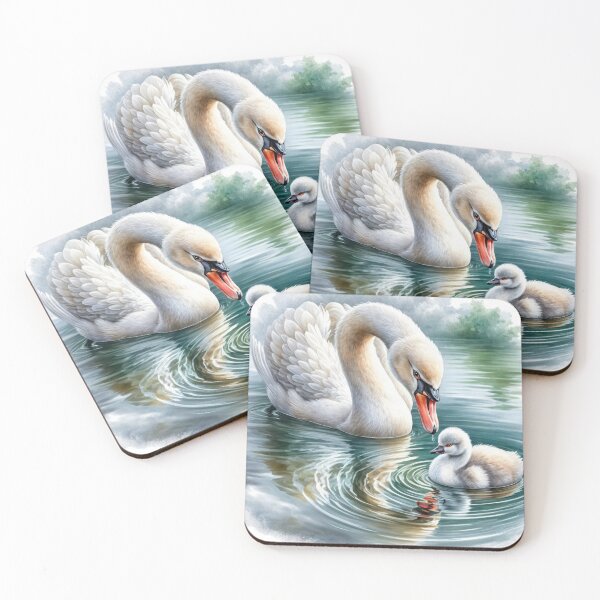 Item preview, Mother Swan With Cygnet designed and sold by Maria Dryfhout.