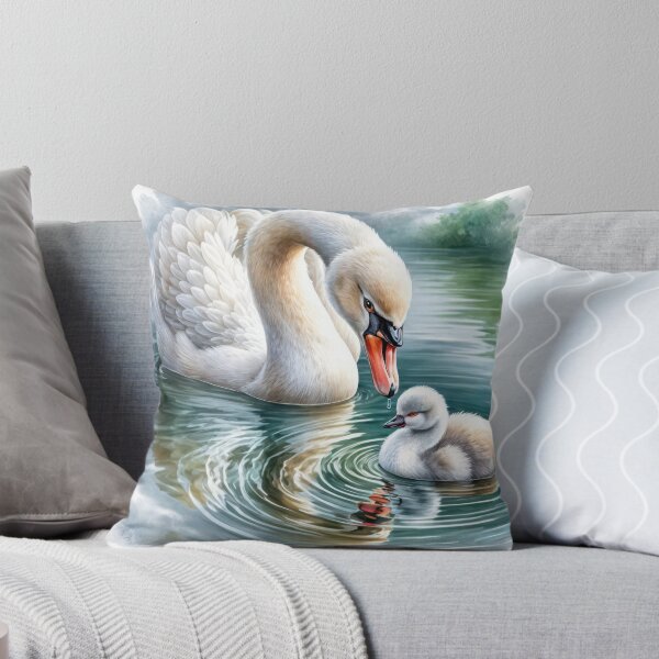 Item preview, Mother Swan With Cygnet designed and sold by Maria Dryfhout.