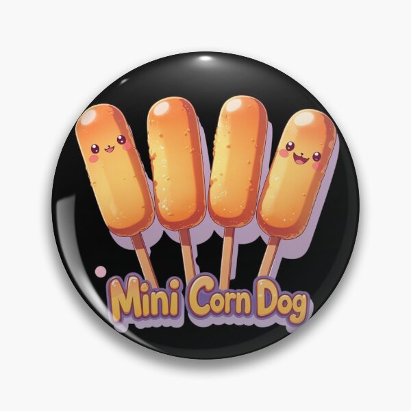 Item preview, Cute Kawaii Mini Corn Dog - Sweet Korean Street Food Art designed and sold by TopUpDesign.