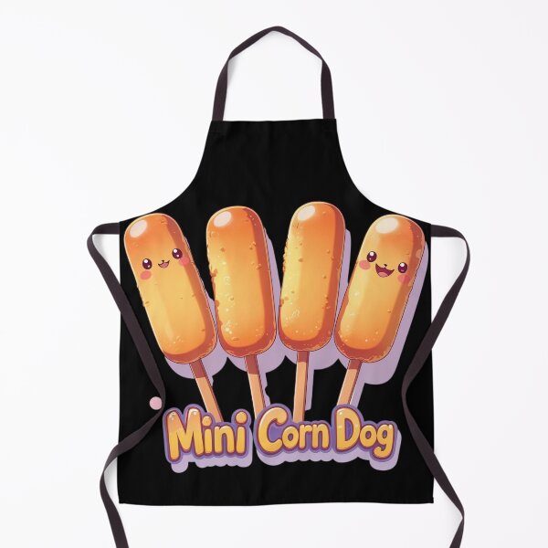 Item preview, Cute Kawaii Mini Corn Dog - Sweet Korean Street Food Art designed and sold by TopUpDesign.