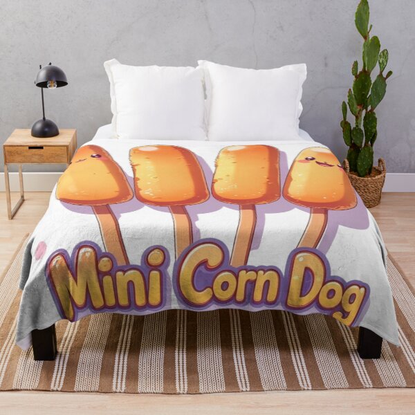 Item preview, Cute Kawaii Mini Corn Dog - Sweet Korean Street Food Art designed and sold by TopUpDesign.