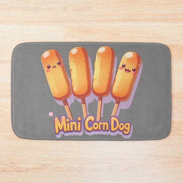 Item preview, Cute Kawaii Mini Corn Dog - Sweet Korean Street Food Art designed and sold by TopUpDesign.