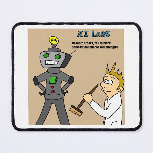 Item preview, AI funny cartoon robot design designed and sold by Grant Wilson.