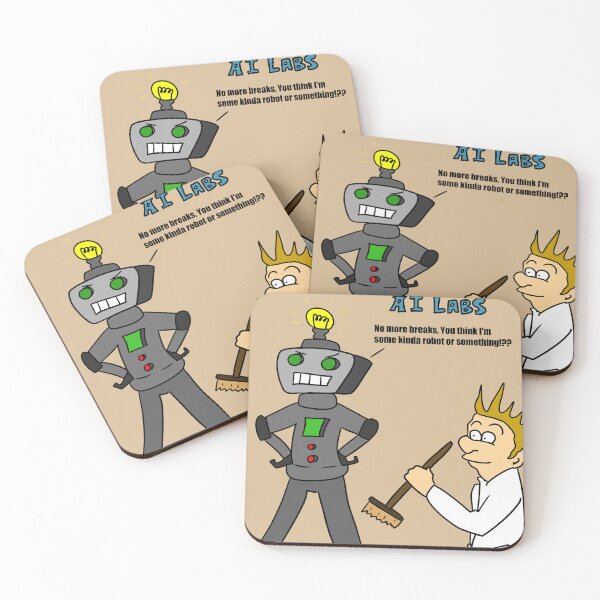 Item preview, AI funny cartoon robot design designed and sold by Grant Wilson.