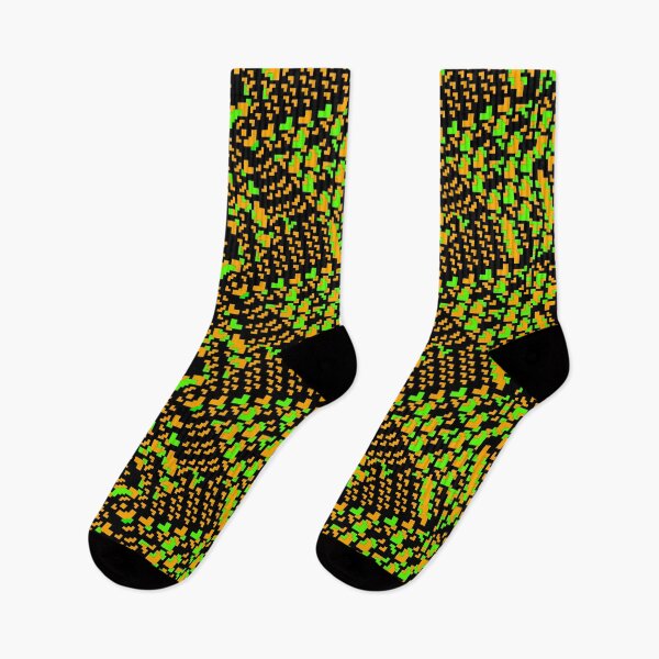 Item preview, Black, orange and green pattern designed and sold by Gargotaire.