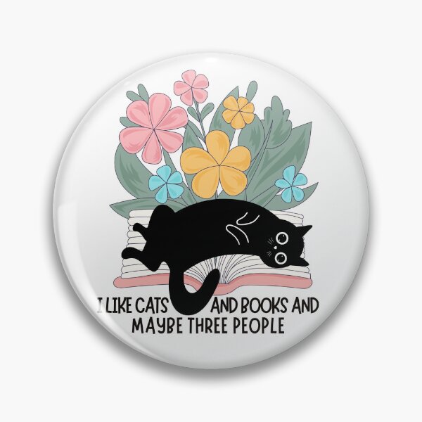 Item preview, I Like Cats And Books And Maybe Three People designed and sold by GroovyFusion.