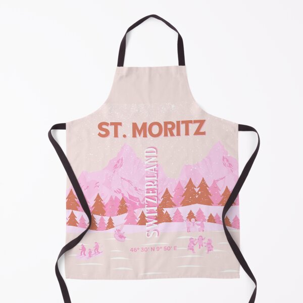 Item preview, St. Moritz Travel Art, Switzerland Travel Art, Preppy Art designed and sold by Magic Love Art Print.