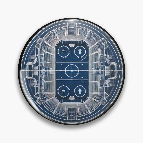 Item preview, Montreal Ice Arena Blueprint designed and sold by pixelpulsenyc.