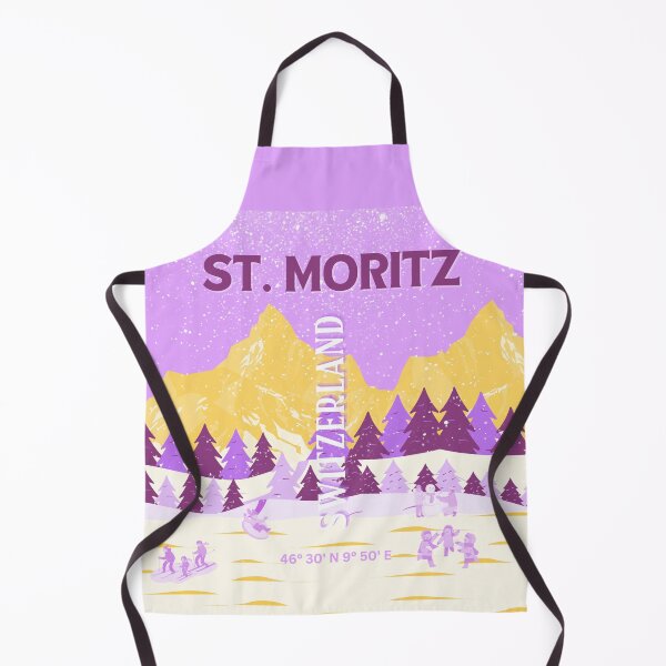 Item preview, St. Moritz Travel Art, Switzerland Travel Art, Preppy designed and sold by Magic Love Art Print.