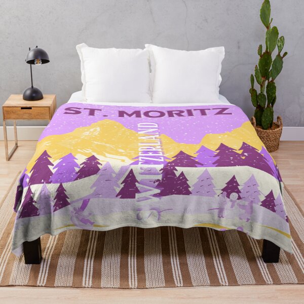 Item preview, St. Moritz Travel Art, Switzerland Travel Art, Preppy designed and sold by Magic Love Art Print.