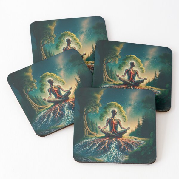 Item preview, Tree of Life Meditation Cosmic Energy Flow – Spiritual Awakening Art | Energy Grounding Spiritual Art designed and sold by Sarasvati’s Divine Art.