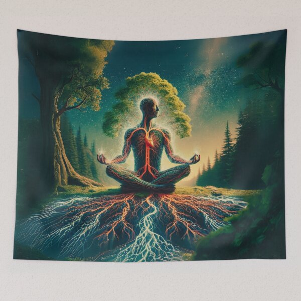 Item preview, Tree of Life Meditation Cosmic Energy Flow – Spiritual Awakening Art | Energy Grounding Spiritual Art designed and sold by Sarasvati’s Divine Art.