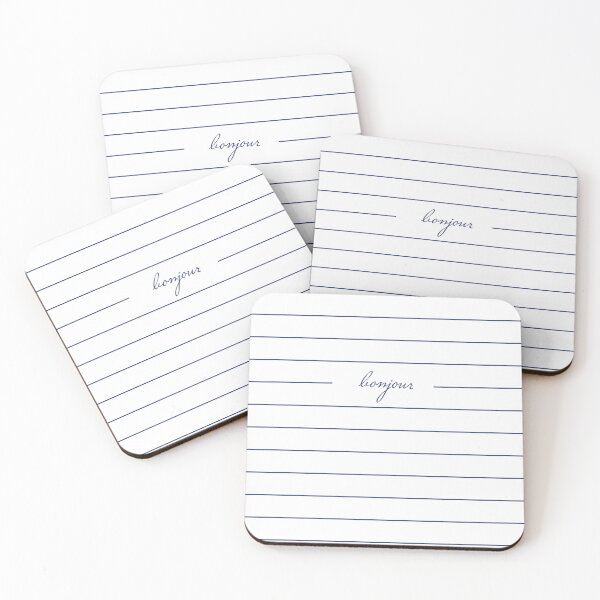 Item preview, Bonjour stripes designed and sold by Ramona-Gliga.