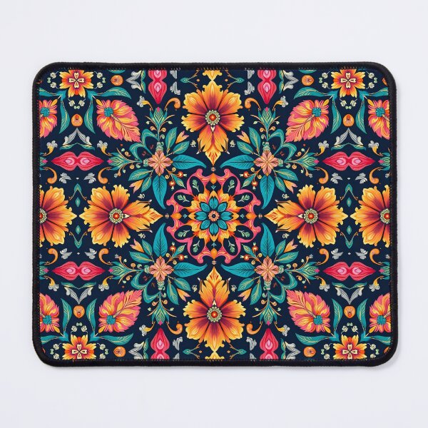 Item preview, Colorful Boho Floral Pattern Elegant Symmetry designed and sold by pASob-dESIGN.