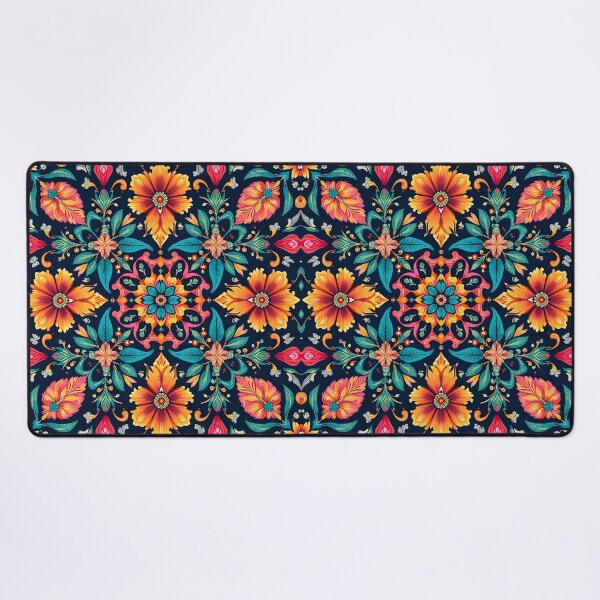Item preview, Colorful Boho Floral Pattern Elegant Symmetry designed and sold by pASob-dESIGN.