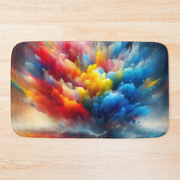 Item preview, Colorful Rain Symphony on Canvas designed and sold by inkNext.