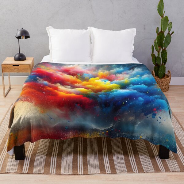 Item preview, Colorful Rain Symphony on Canvas designed and sold by inkNext.
