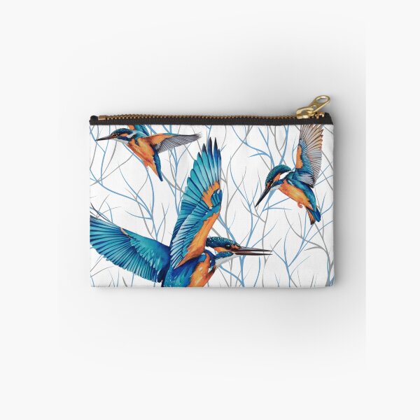 Item preview, Kingfishers in Flight designed and sold by TurquoiseBird.