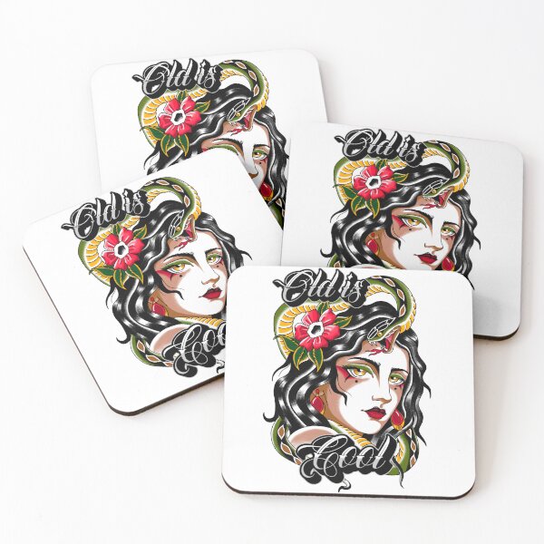 Item preview, Vintage Woman and Snake designed and sold by Scobtattoo.