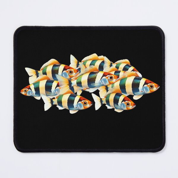 Item preview,  Illustration Of A Group Of Zebrafish (Danio rerio) - Swimming in water. Th - Fish Lover  designed and sold by Smix Pixels.