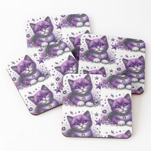 Item preview, lavender kitten designed and sold by Nicholes  Dream Visions.