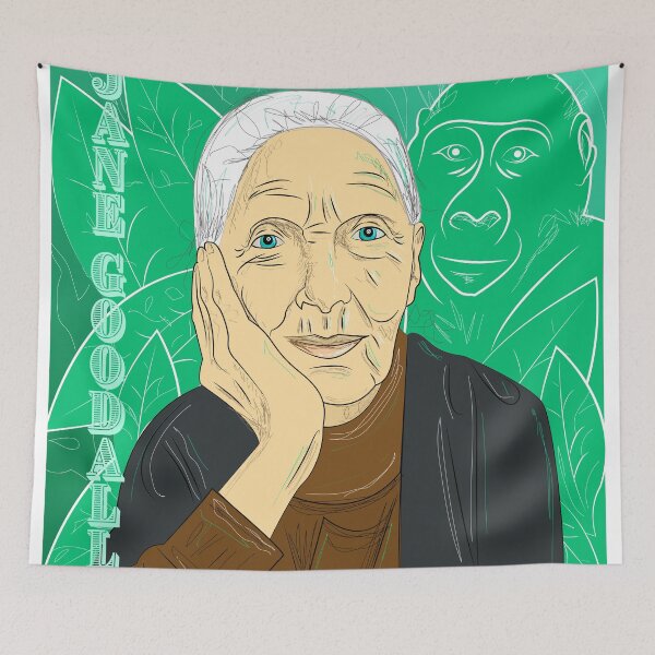 Item preview, Jane Goodall designed and sold by BewareOfArtists_byleah.