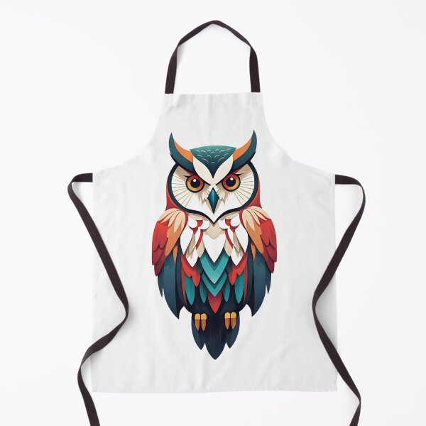 Item preview, Vibrant Geometric Owl – Bold & Colorful Wildlife Art designed and sold by Evo Desings.