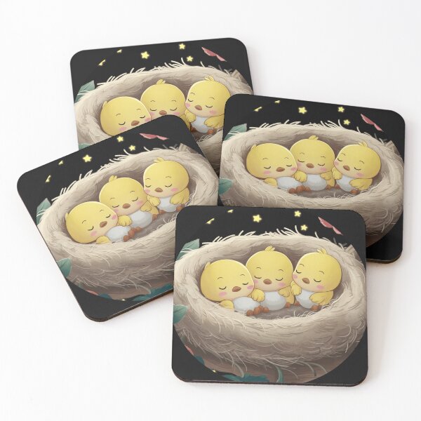 Item preview, Birdies Having a Good Night Sleep in their Nest designed and sold by HanaiPrint.