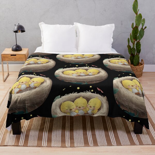 Item preview, Birdies Having a Good Night Sleep in their Nest designed and sold by HanaiPrint.