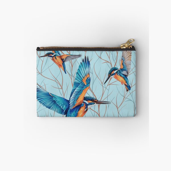 Item preview, Kingfishers in Flight designed and sold by TurquoiseBird.