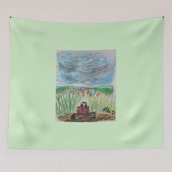 Item preview, Ladybugs and Lupines designed and sold by ArtbyMLou.
