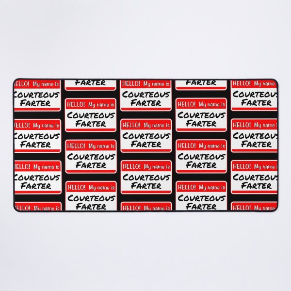 Item preview, HELLO!  My name is Courteous Farter - funny warning signs designed and sold by DesignsFromTW-S.
