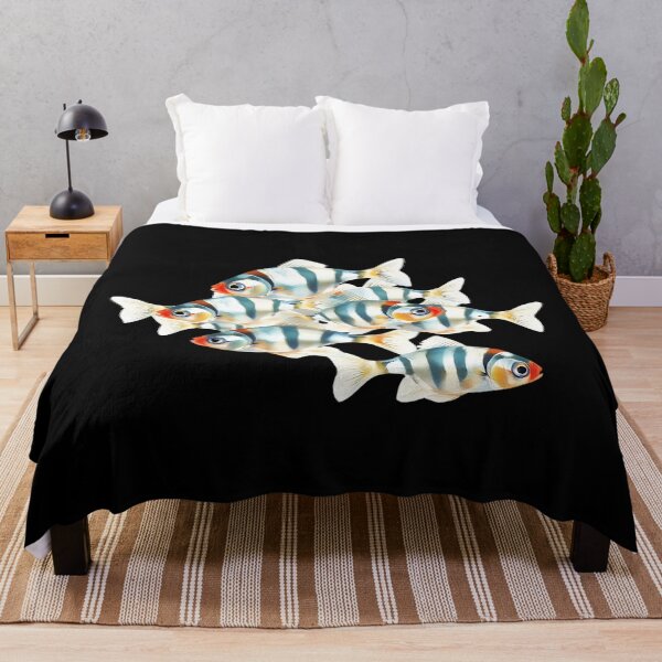 Item preview, Illustration Of A Group Of Zebrafish (Danio rerio) - Swimming in water. Th - Fish Lover  designed and sold by Smix Pixels.