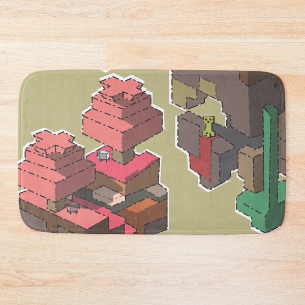 Item preview, Minecraft Mini Island Pink Map  designed and sold by induwara27.
