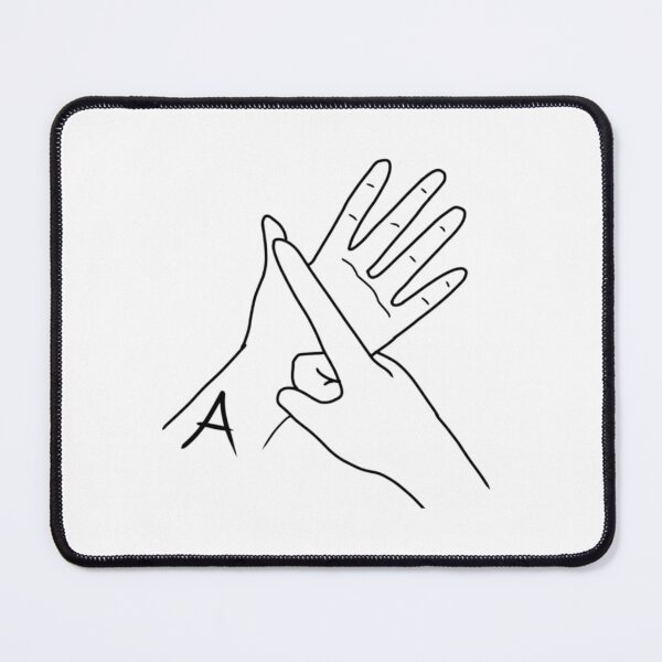 Item preview, BSL letter sign A designed and sold by Artistkhg.
