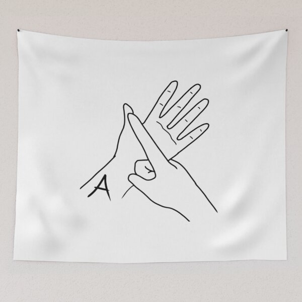 Item preview, BSL letter sign A designed and sold by Artistkhg.