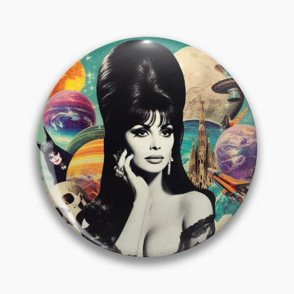 Item preview, Retro Hot Goth Woman designed and sold by PulpVintage.