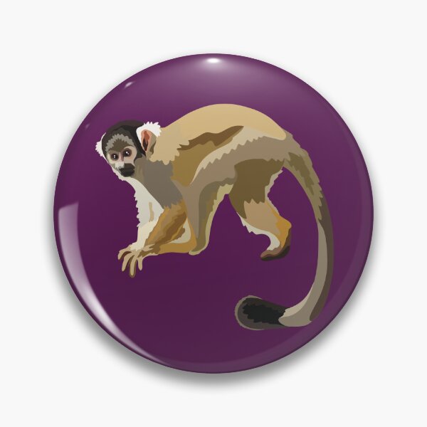 Item preview, B is for Black Capped Squirrel Monkey ,Black-Capped Squirrel Monkey – South American Primate Illustration designed and sold by PrettylittlepastelUk.