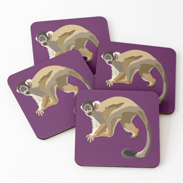 Item preview, B is for Black Capped Squirrel Monkey ,Black-Capped Squirrel Monkey – South American Primate Illustration designed and sold by PrettylittlepastelUk.