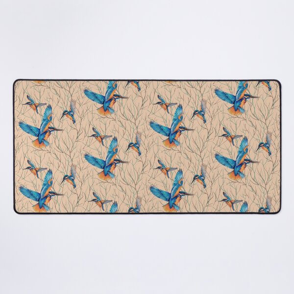 Item preview, Kingfishers in Flight designed and sold by TurquoiseBird.