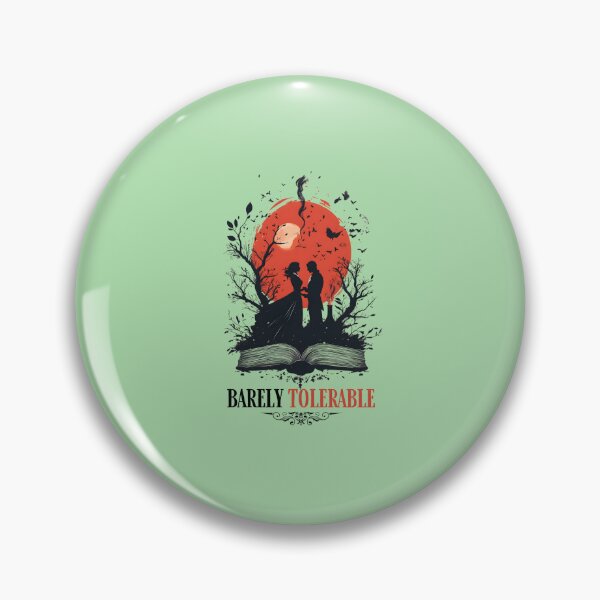 Item preview, Barely Tolerable Bookish Floral Shirt for Book Lovers designed and sold by zax454.