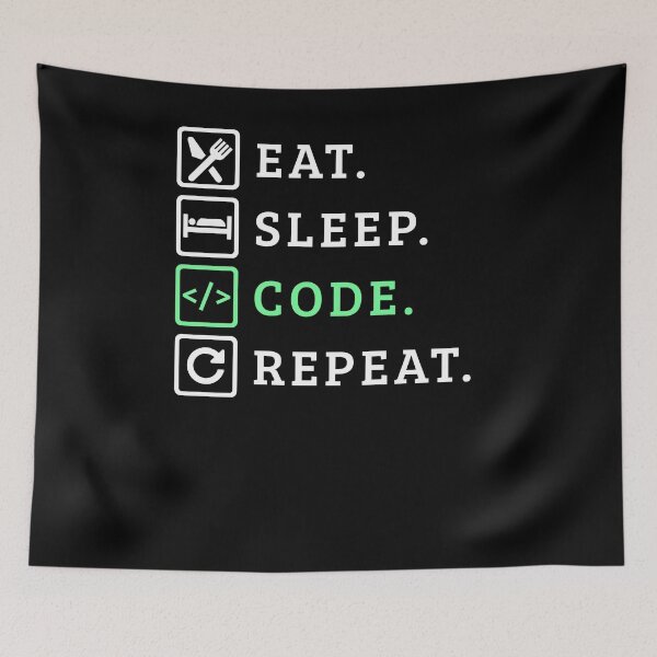 Item preview, Eat Sleep Code Repeat Developer Life designed and sold by SassyYetClassy.