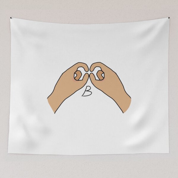 Item preview, BSL letter sign B designed and sold by Artistkhg.