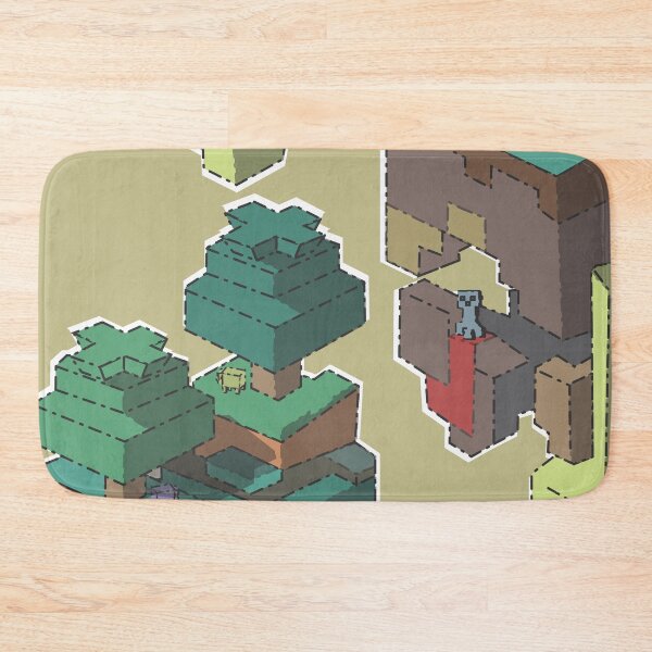 Item preview, Minecraft Mini Island Green Map  designed and sold by induwara27.
