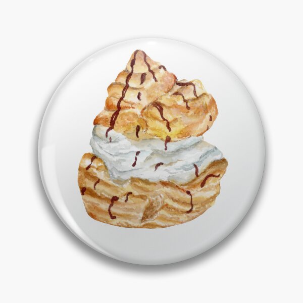 Item preview, Cream Puff with Chocolate Drizzle designed and sold by daphsam.