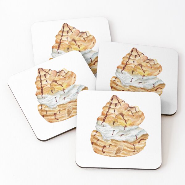 Item preview, Cream Puff with Chocolate Drizzle designed and sold by daphsam.