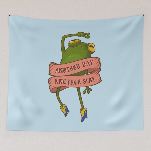 Item preview, Another Day Another Slay Frog designed and sold by agrapedesign.