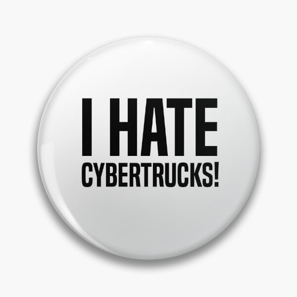 Item preview, I hate Cybertrucks! (Black) designed and sold by MiaaaArts.