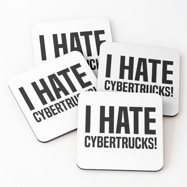 Item preview, I hate Cybertrucks! (Black) designed and sold by MiaaaArts.
