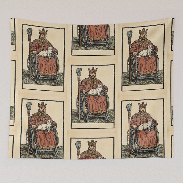 Item preview, Rolling with my cat homie wheelchair tarot designed and sold by MendaciousMina.